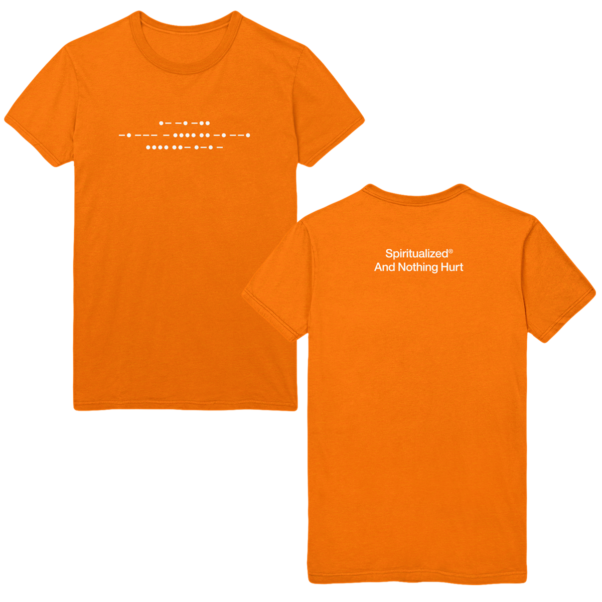 Morse Code Orange Tee
