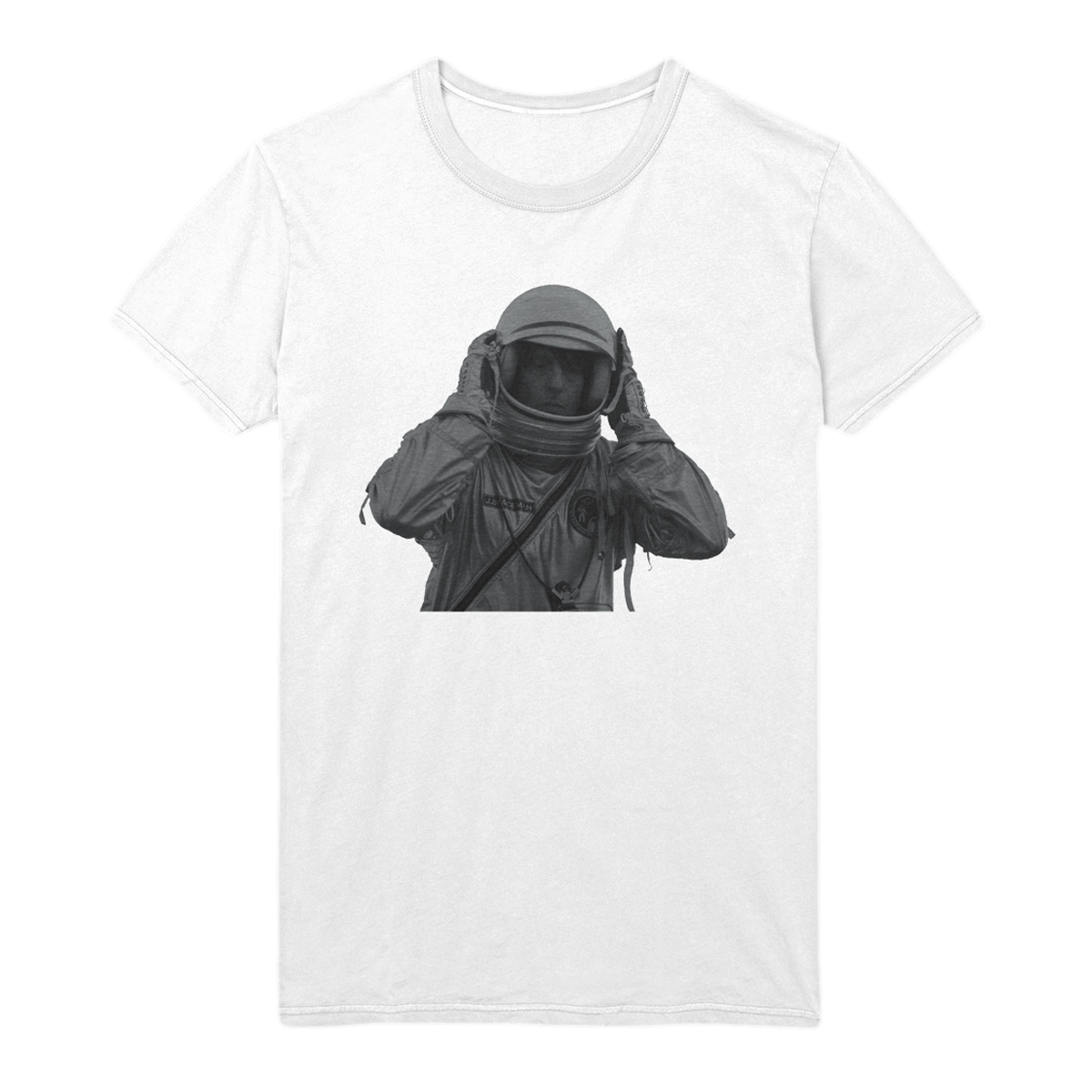 Spaceman Portrait White Tee