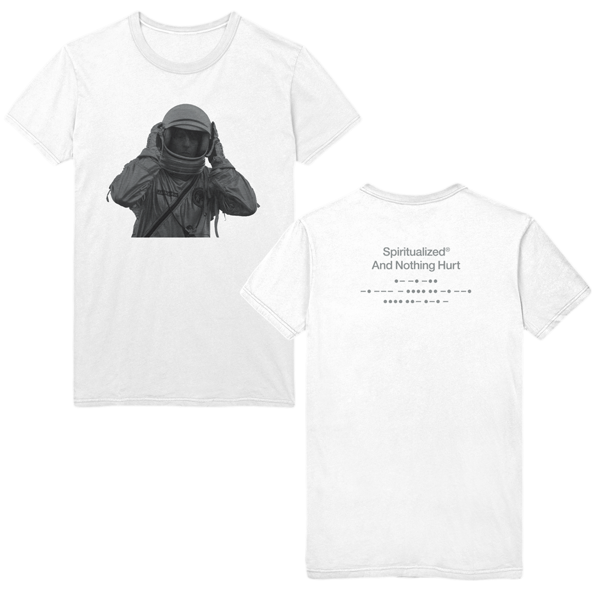 Spaceman Portrait White Tee