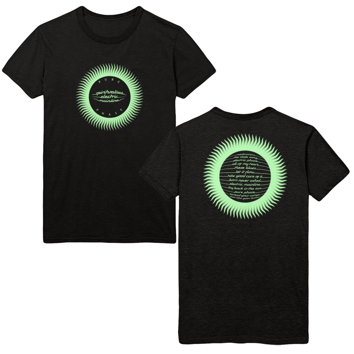 Pure Phase Tracklist Glow In The Dark Tee